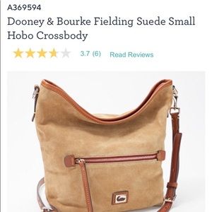 NWT Dooney And Bourke Suede Crossbody Bag